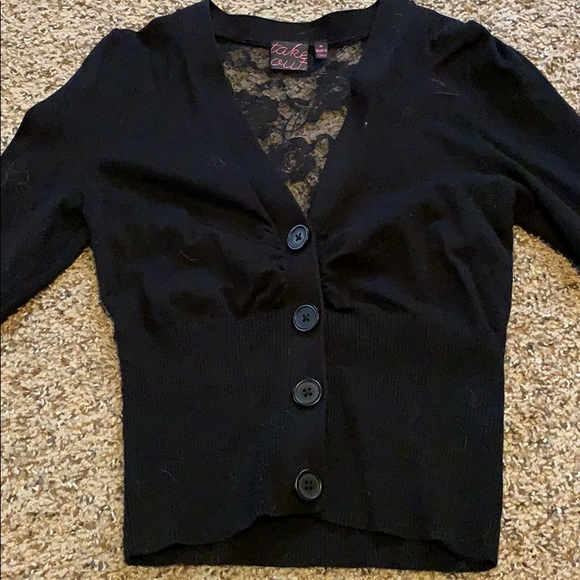 Take Out Black Blouse Size M - Picture 2 of 3